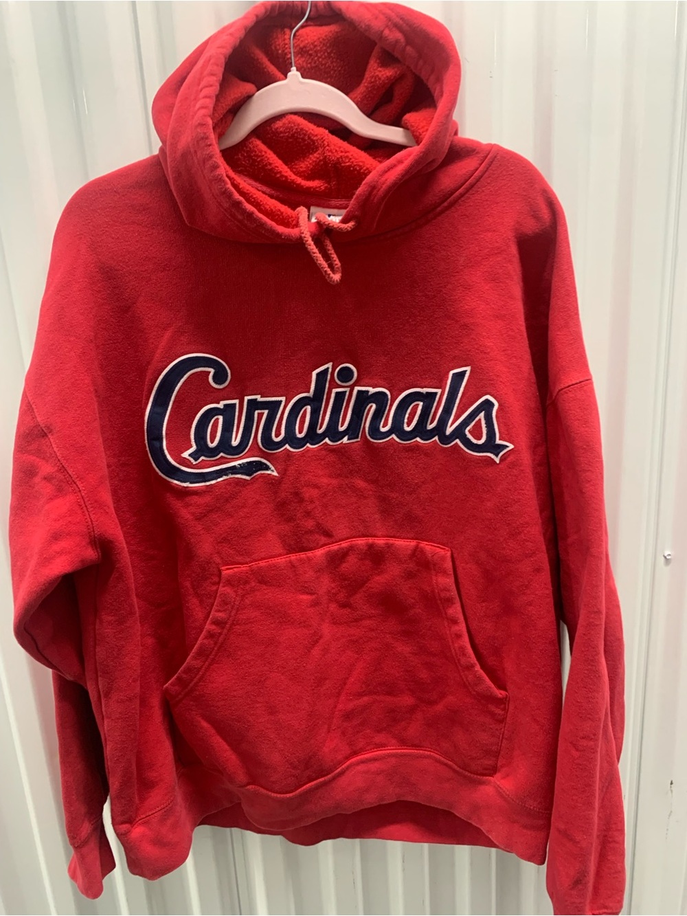 Majestic St. Louis Cardinals Vintage Embroidered Zip-Up Hoodie